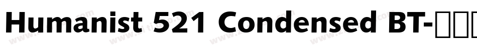 Humanist 521 Condensed BT字体转换